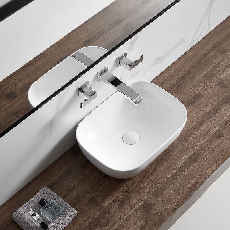 Eridanus 18" x 13" Ceramic Vessel Sink Powder Room Wash Basin