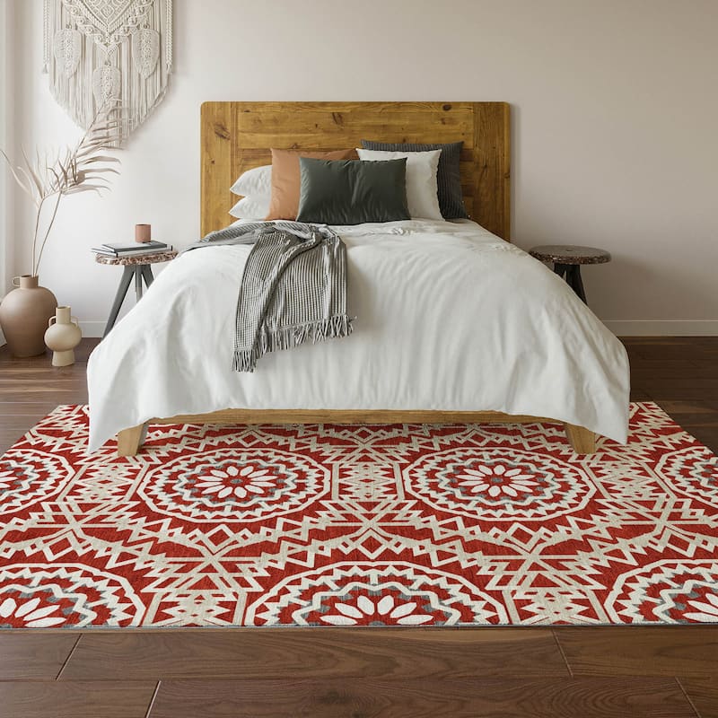 Premium Washable Super Soft Boho Global Mayfield Rug