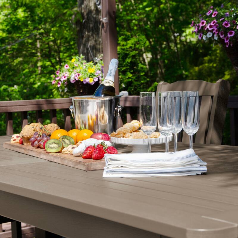 HIGHWOOD 7-Piece Outdoor Dining Set - 42" x 84" Table, Counter-height