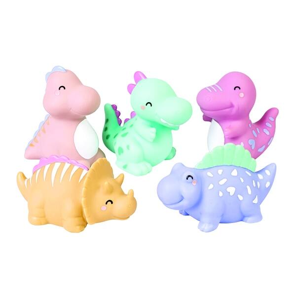 slide 2 of 4, Saro Happy Dino Bath Toys - Multi Multi