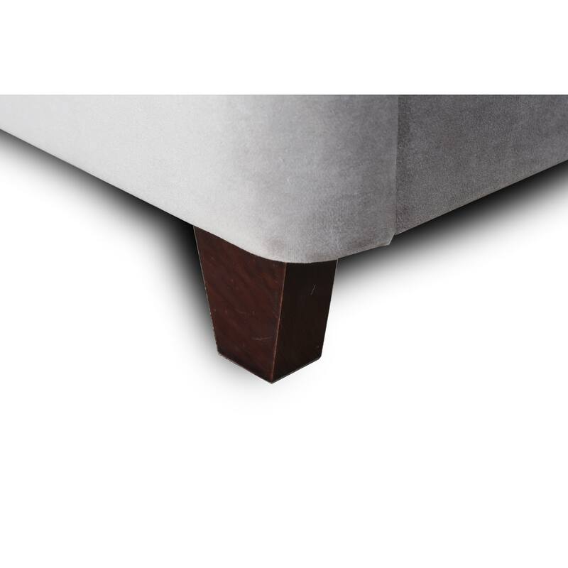 Ceets Sleek and Modern Velvet Upholstered Parlay Bed Frame