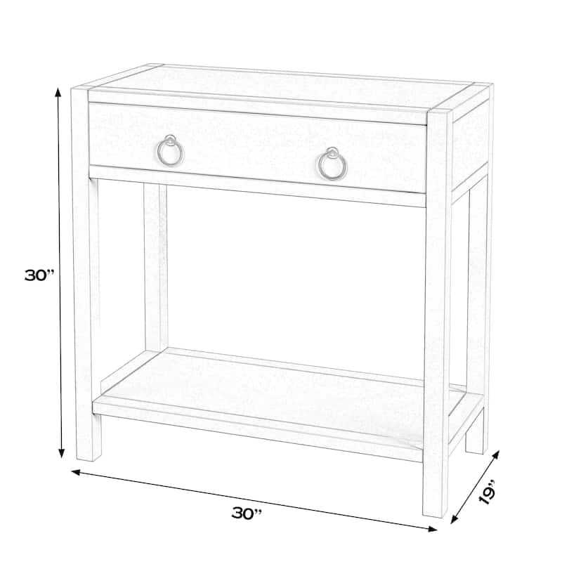 Lark 30" Wood 1-Drawer Nightstand