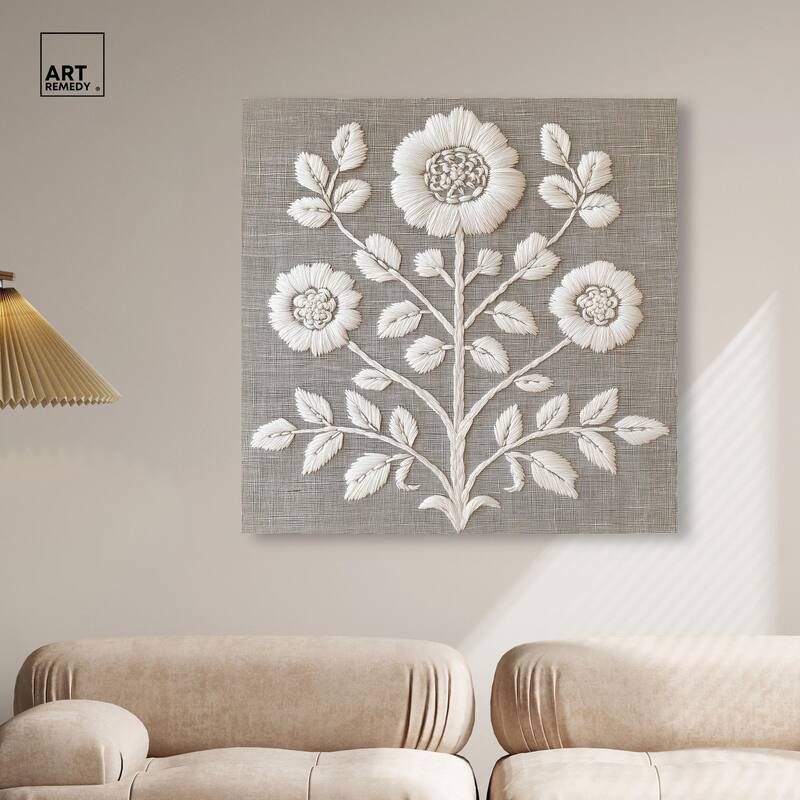 Stitched Symmetry I Canvas by Art Remedy, Gallery Wrapped