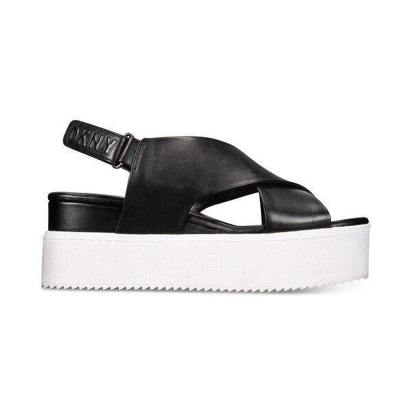 dkny wave platform sandals