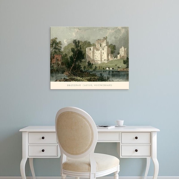 Easy Art Prints T. Allom's 'Brougham Castle, Westmoreland' Premium Canvas Art