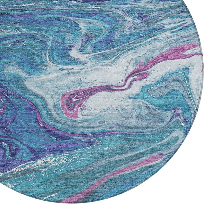 HomeRoots Abstract Transitional Rectangle Outdoor Rug