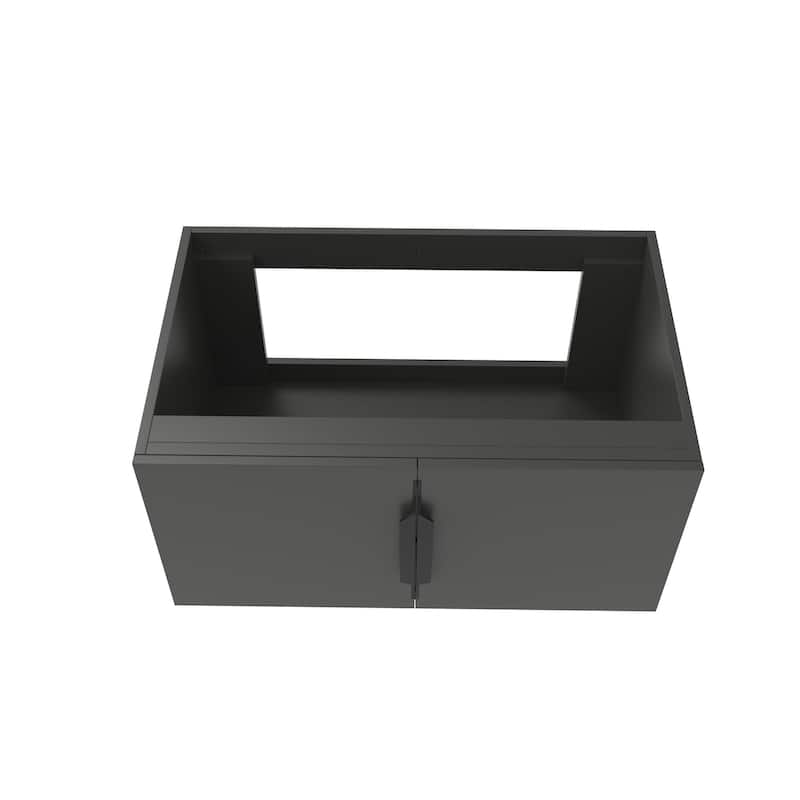 Alpine 30" Wall Mounted Bathroom Vanity (Base Only)