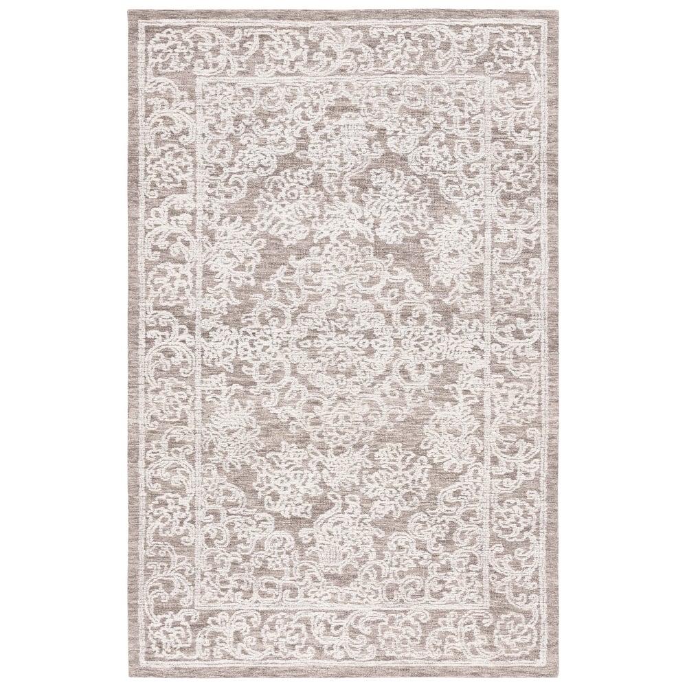 SAFAVIEH Handmade Ebony Oligerta Modern Wool Rug