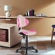 preview thumbnail 62 of 128, JJS Ergonomic Mesh Office Chair Adjustable Lumbar Support Computer Desk Chair GREY/PINK
