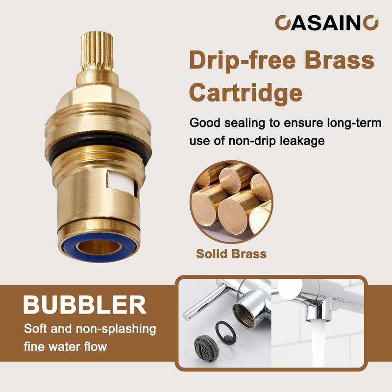 Pot Filler Kitchen Faucet with Double Joint Swing Arms