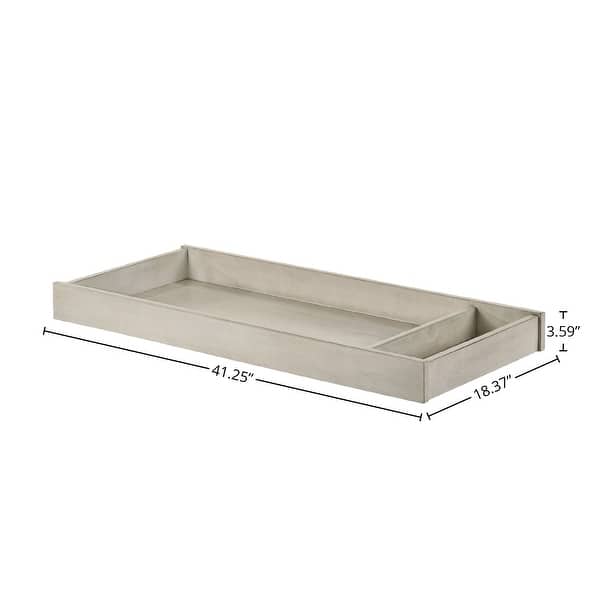 San Mateo Nursery 41" Wide Changer Topper, Rustic White