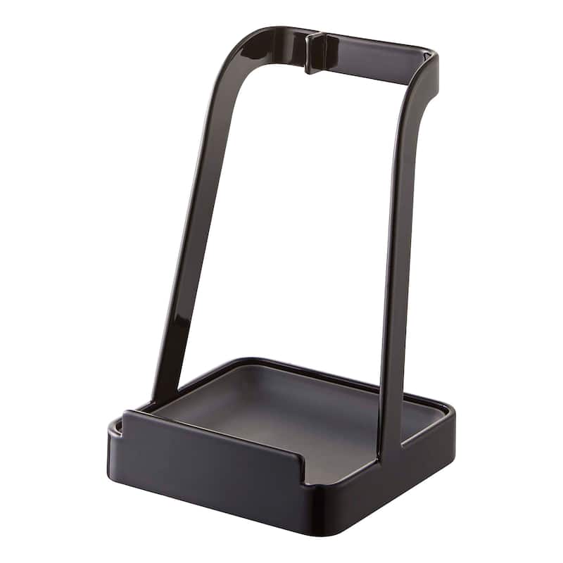 Yamazaki Home Lid and Ladle Stand, Steel - L 3.94 x W 3.94 x H 5.91 inches