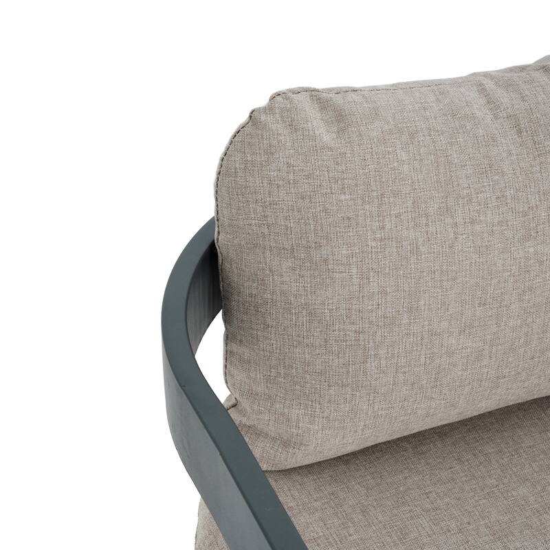 Roomfitters Pula Outdoor Aluminum Dining Chairs with Removable Cushions, Rust Proof, Set of 2