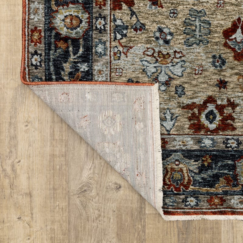 Style Haven Amelie Vintage Medallion Rust/ Blue Indoor Area Rug