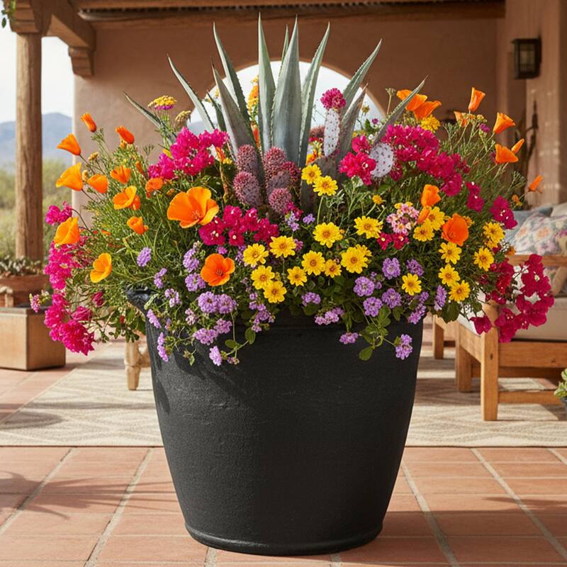 Sunnydaze Anjelica Outdoor Flower Pot Planter - 20-Inch - 2-Pack