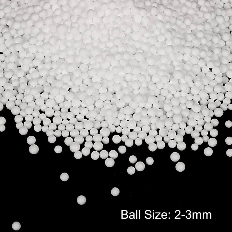 Foam Beads Foam Balls for DIY Craft Decoration, 1 Pack Approx 4000pcs - White - 2-3mm
