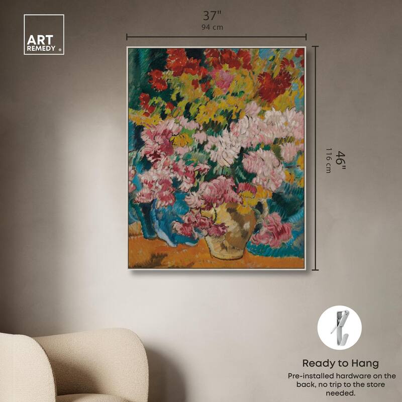 Give him Flores Canvas by Art Remedy