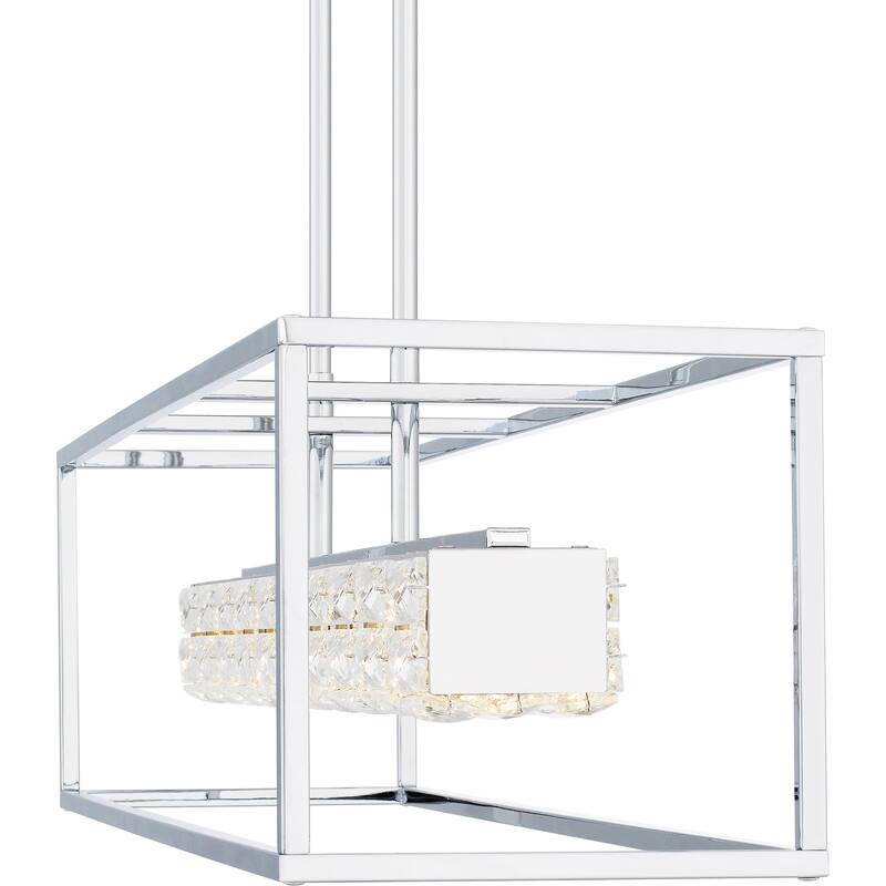 Dazzle Integrated LED Polished Chrome Island Light