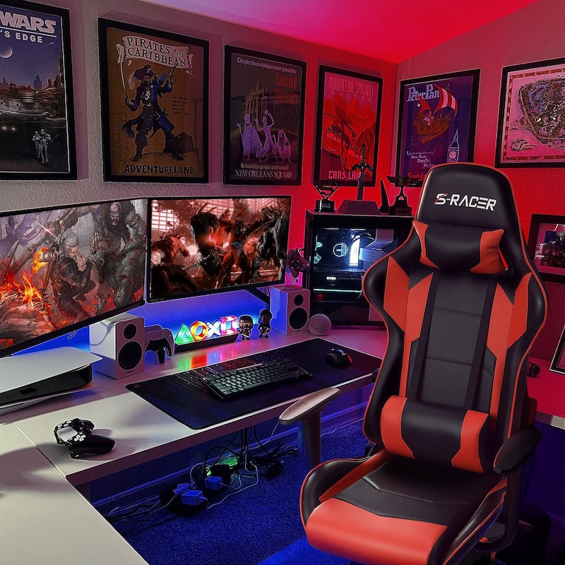 Homall Ergonomic Faux Leather Adjustable Swivel Office Gaming Chair