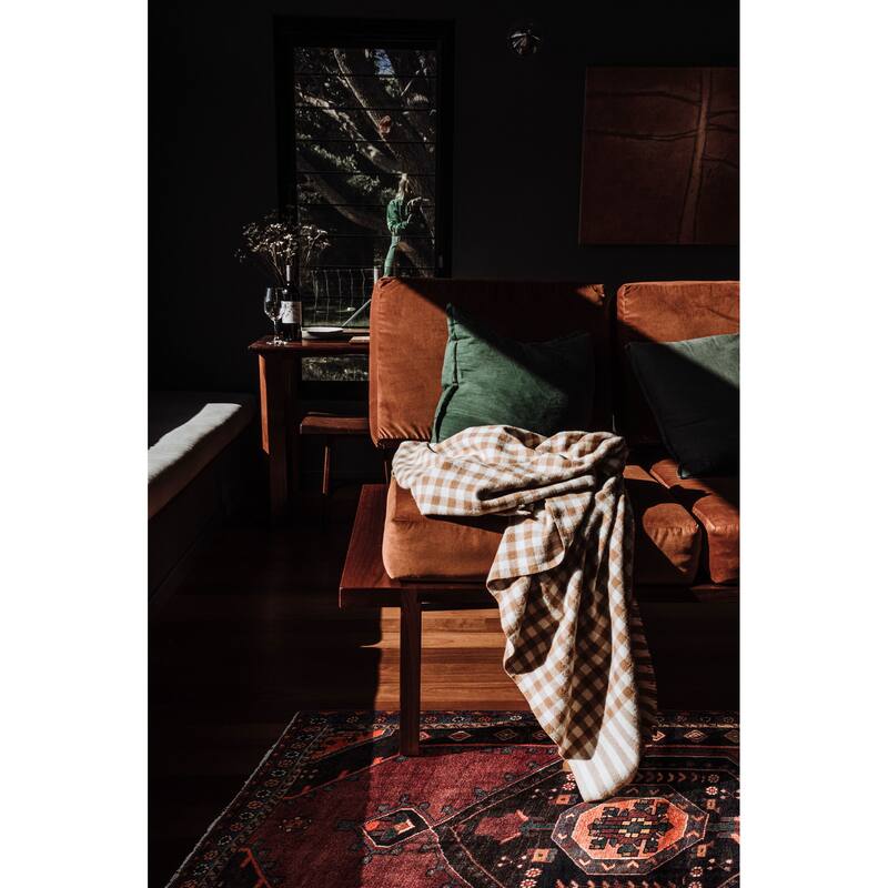 ECARPETGALLERY Hand-knotted Konya Anatolian Dark Red Wool Rug - 4'5 x 7'1