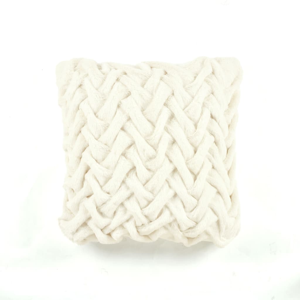 Lush Decor Soft Fur Weave Decorative Pillow Cover