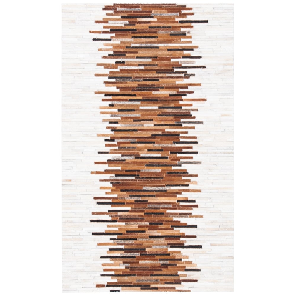 SAFAVIEH Handmade Studio Tobi Natural Hide Leather Rug