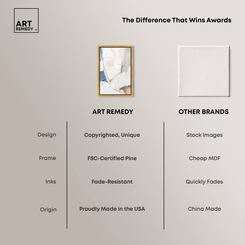 Bone and Beige I Canvas by Art Remedy