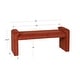 preview thumbnail 18 of 16, Linon Linn Upholstered 50 Inch Bench