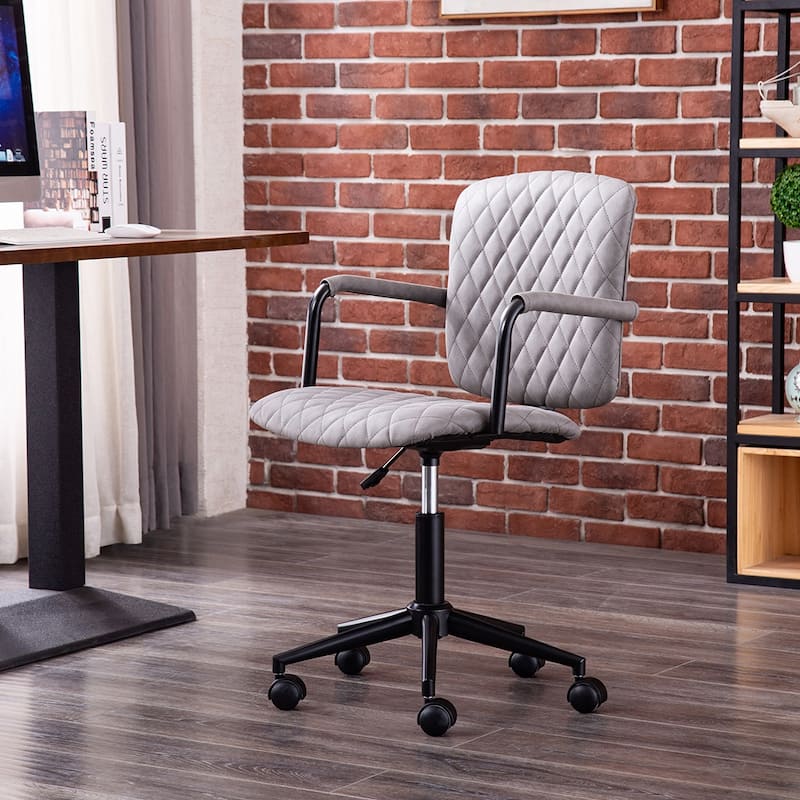 Porthos Home Nels Adjustable PU Leather Swivel Office Chair
