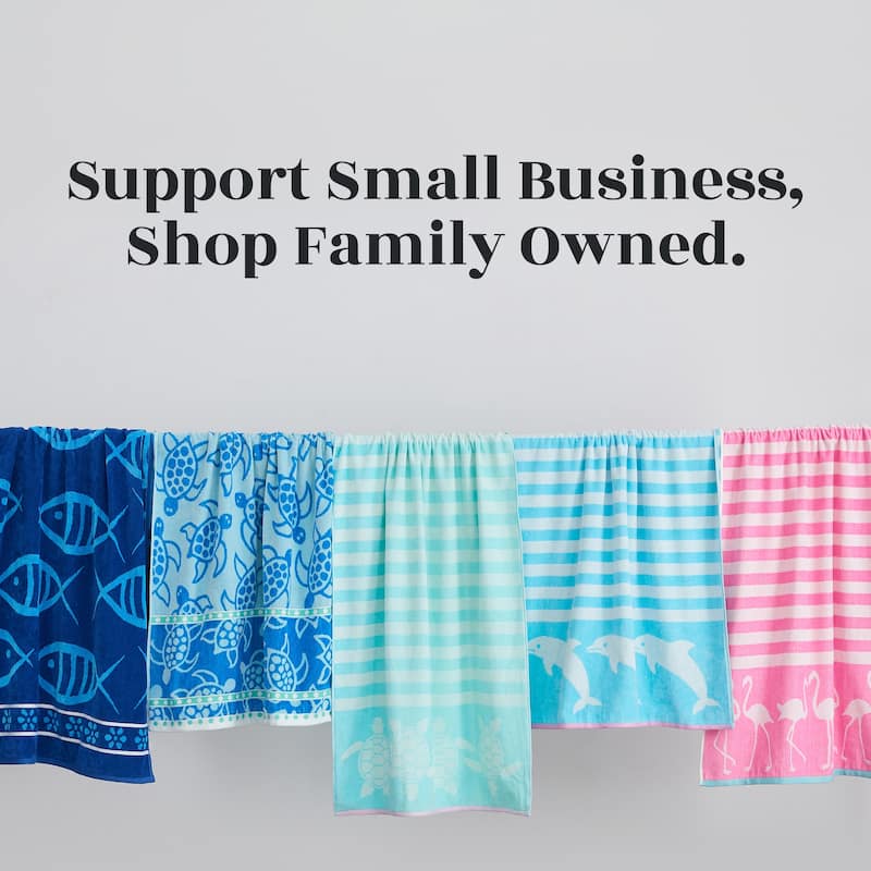 Linery & Co. 100% Cotton Jacquard 2 Pack Summer Beach Towels