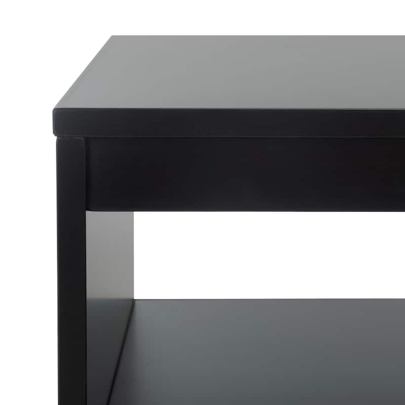 SAFAVIEH Theon 2-Drawer 1-Shelf Entertainment Media Stand (Fits up to 55" Flatscreen TV) - 47.5 in. x 15.5 in. x 17 in.