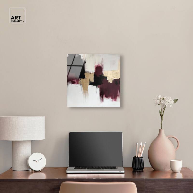 Golden Dusk III Acrylic by Art Remedy, Ready to Hang
