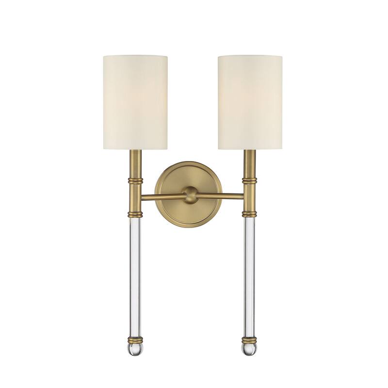 Savoy House Fremont 2 Light Wall Sconce - Warm Brass