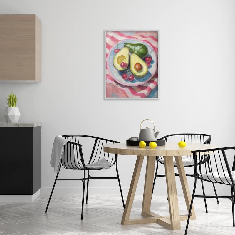 Stupell Avocado & Fruits Meal Framed Giclee Art Design By Lil' Rue