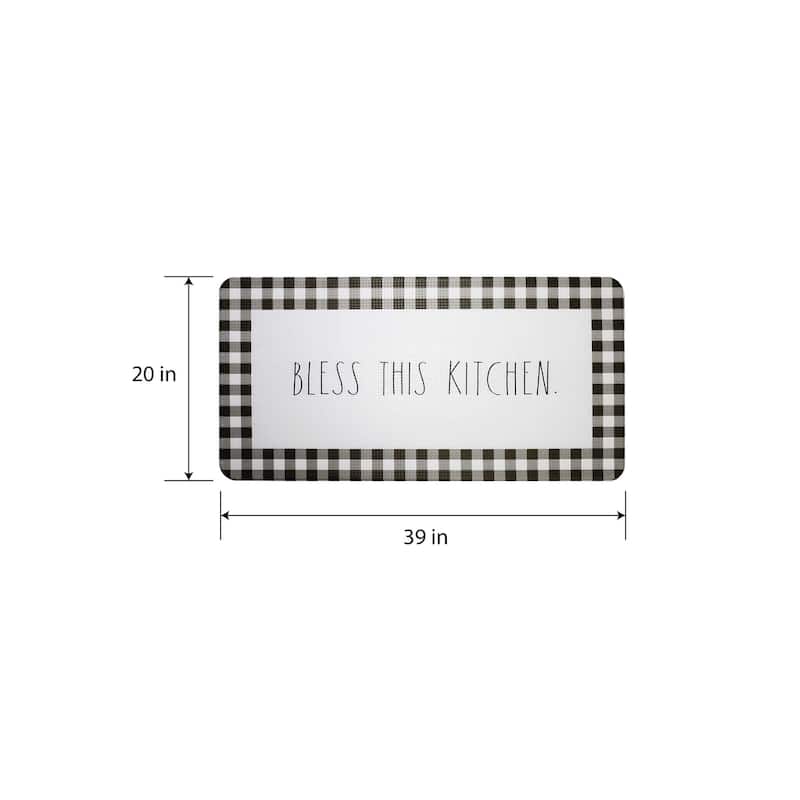 Rae Dunn Anti Fatigue Kitchen Mat - 20" x 39"