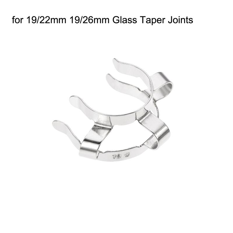 Joint Clip Lab Clamp for Glass Taper Joint Laboratory Tool 3Pcs - 15mm/19mm