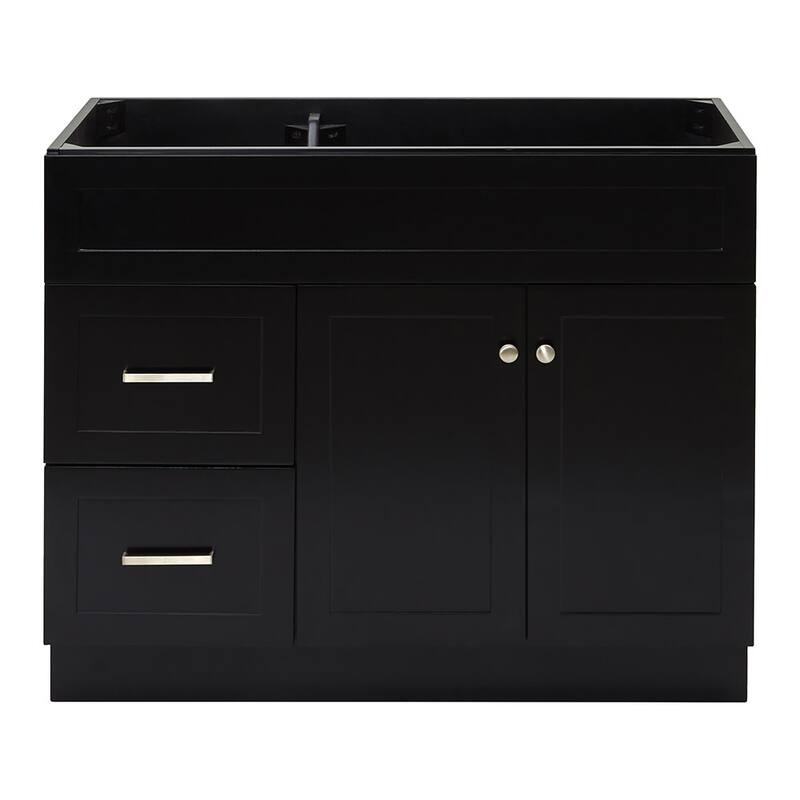Ariel F042S-R-BC Hamlet 42" Single Free Standing Vanity Cabinet Only - Black - Anthracite Finish