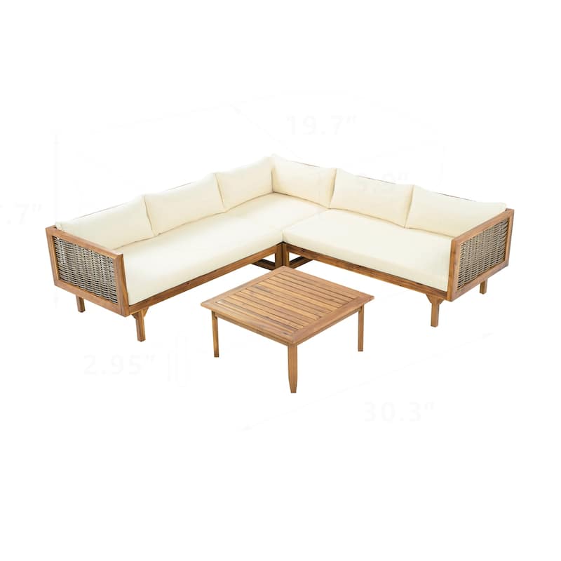 Sectional Seating Group with Waterproof Cushions