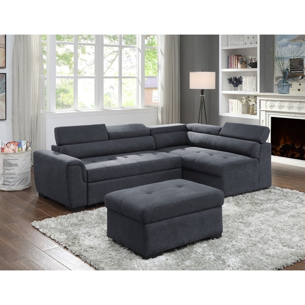 Dark gray sleeper sofa deals
