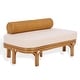 preview thumbnail 16 of 22, SAFAVIEH Couture Fowley 51.2-Inch Rattan Bench, Natural, Scandinavian - 51" W x 31" D x 25" H