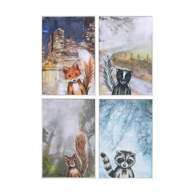 Animals Adventure (Set 4) Framed Art Print