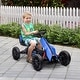 preview thumbnail 7 of 6, Outdoor Kids Pedal Go Kart, Adjustable Seat, Handbrake, Swing Axle with EVA Wheels, Perfect for Boys and Girls 3-8 Years Old
