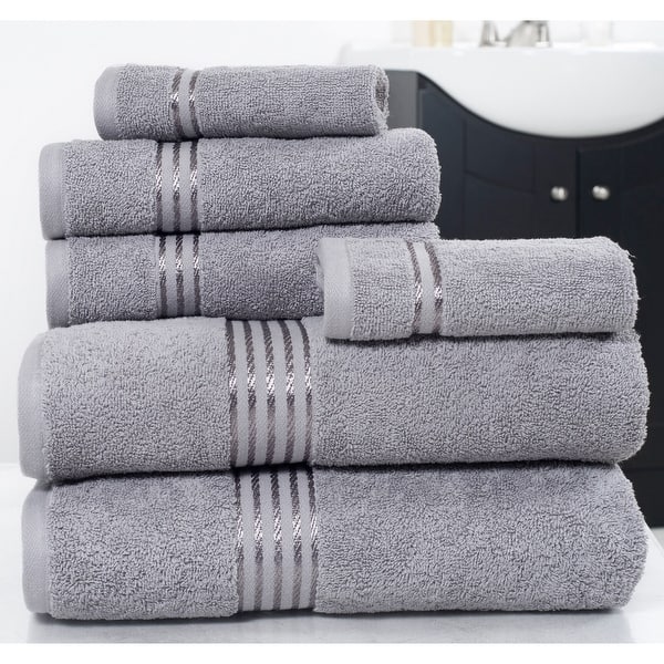 Salem 6 Piece 100% Turkish Combed Cotton Luxury Bath Towel Set-10