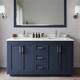 Option Dark Blue / White Quartz Top / Brushed Nickel