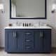 Option Dark Blue / White Quartz Top / Brushed Nickel