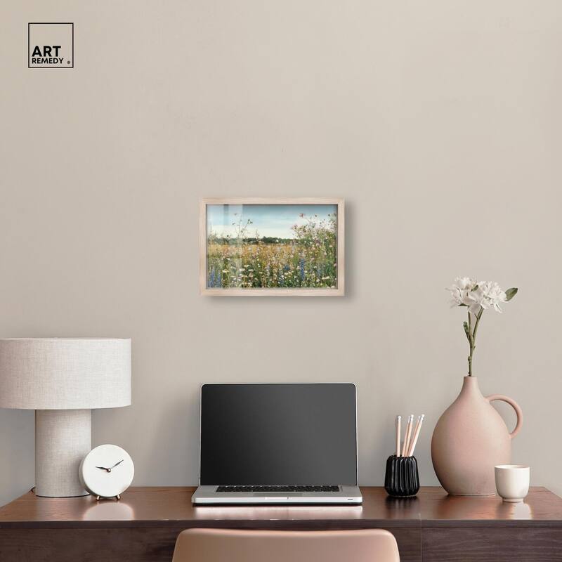 Glimmering Glade Garden II Shadowbox by Art Remedy