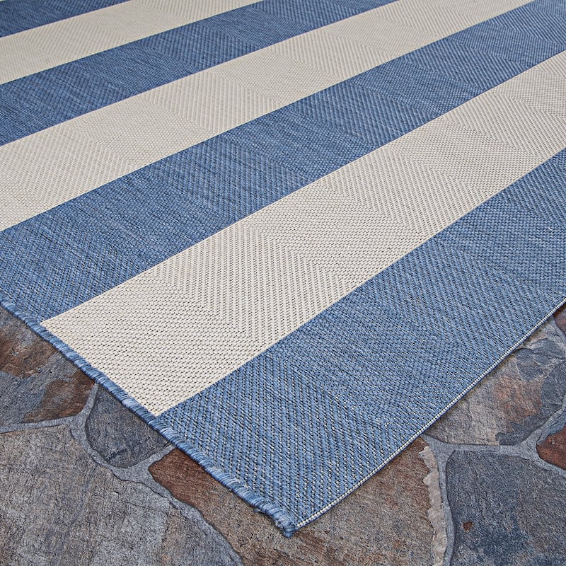 Dream Decor Rugs Hampton Striped Indoor Outdoor Area Rug