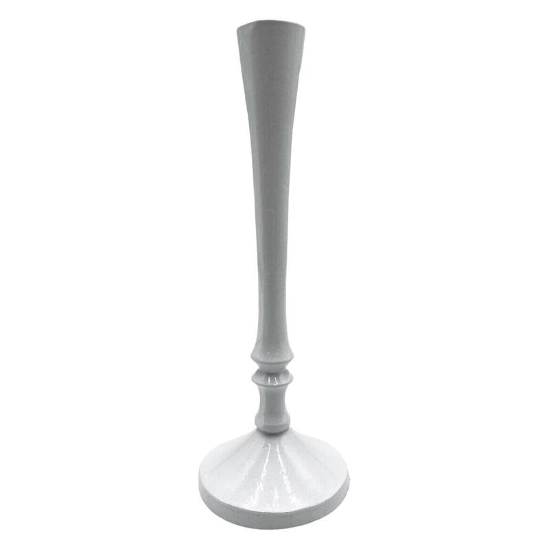 10 Inch Decorative Handmade Aluminum Stylish Candle holder Set of 2 - 3.5 x 3.5 x 9.5 in