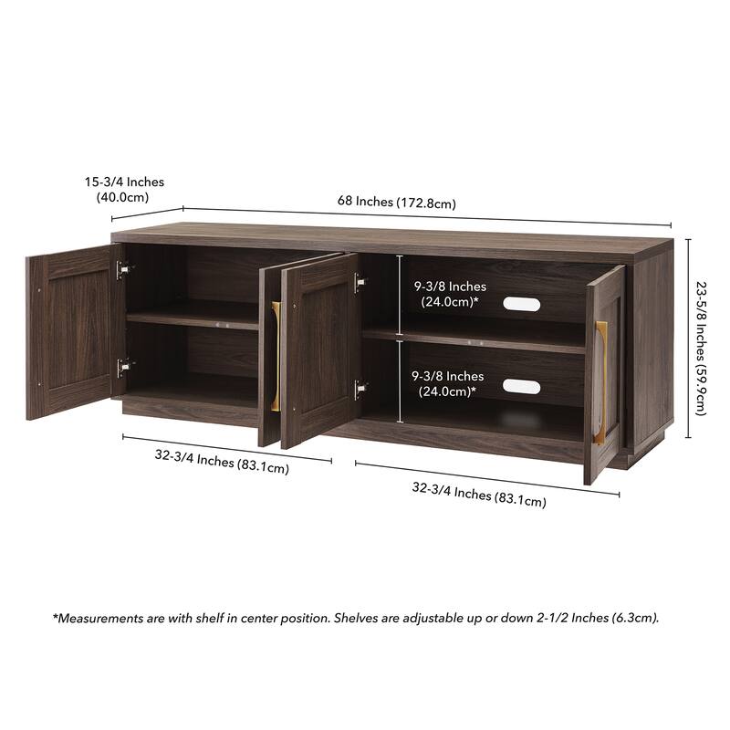 Tillman Rectangular TV Stand for TV's up to 75"