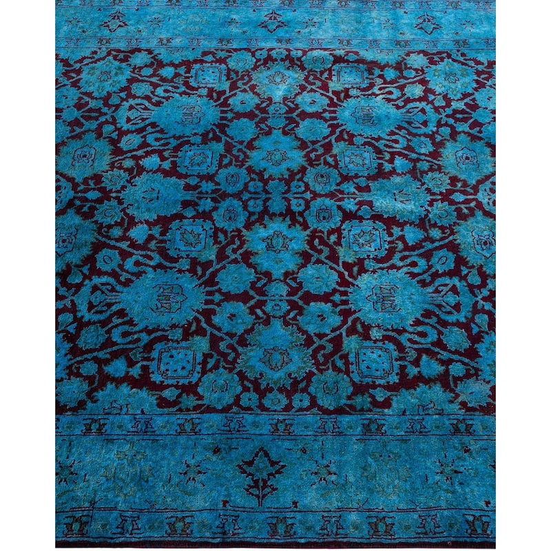 Fine Vibrance, One-of-a-Kind Hand-Knotted Area Rug - Red, 4' 2" x 6' 1" - 4' 2" x 6' 1"